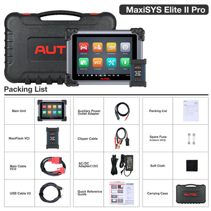 Autel MaxiSys Elite II Pro Scanner, 2 Years Free Update ($2590 Value), New Version of MS909/ MS919/ Ultra, DoIP&CANFD, J2534 ECU Programming & Coding, 38+ Services